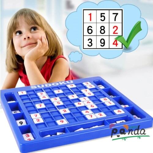 Sudoku Game Puzzle Board Game Chess With Booklet Of 120 Answers For Kids STEM Number Logical Toys Indoor/Outdoor For Children