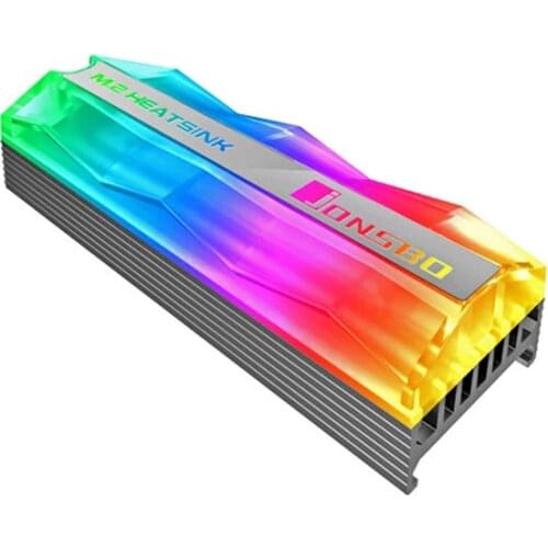 JONSBO Support M2.2280 A-RGB SSD Heatsink Heat PC Cooling Cooler Heat Sink Aluminum Thermal Pads for M.2 2280 ARGB