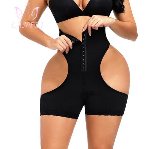LANFEI Open Butt Lifter Panties for Women Slimming Body Shaper Tummy Control Pulling Underwear Hip Enhacer Big Ass Push Up Panty