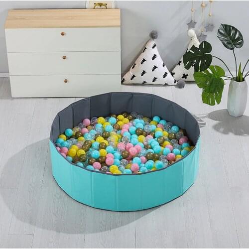 INS Kids Playpen Ocean Ball Pit Baby Pool Infant Foldable Childrens Playpen Soft Round Colorful Ball Pits Baby Fence Room Decor