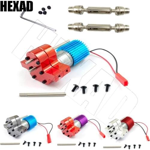 Metal Transfer GearBox 370 Brush Motor For WPL B14 B24 C14 MN90 Q60 RC Car RC Car Accessories RC Parts High Quality