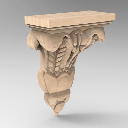 3D STL Model Supports Stands Legs for CNC Router Aspire Artcam Part of Corner or Column Carving Machine Relief _ decor 813