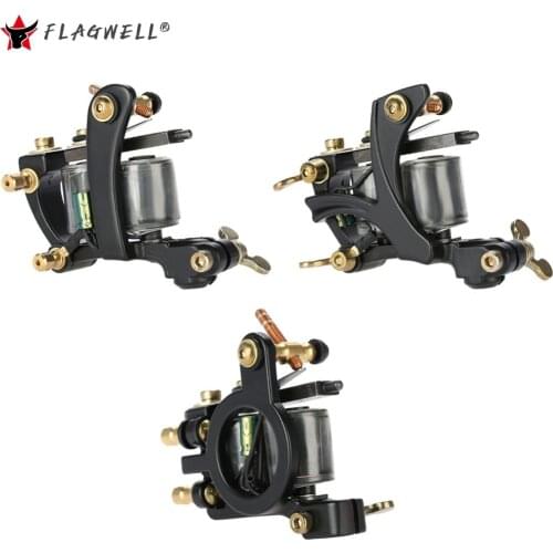 New Style Profession Iron Tattoo Machine Wrap Coils Lining Shading Coloring Tattoo Guns Supplies 10 Wrap Coils Tattoo Accessory