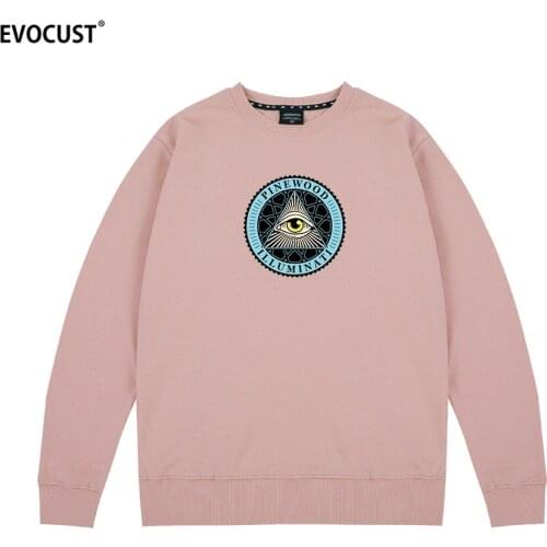 Illuminati All Seeing Eye Dont Trust Anyone autumn winter fleece Sweatshirts Hoodies men women unisex Combed Cotton