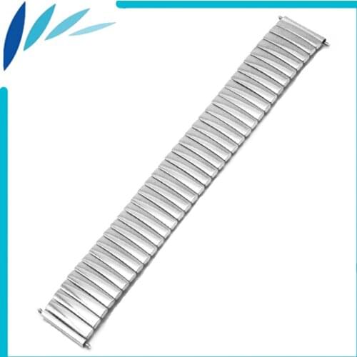 Stainless Steel Watch Band 22mm for Samsung Gear S3 Classic / Frontier Elastic Strap Loop Wrist Expansion Belt Bracelet Silver