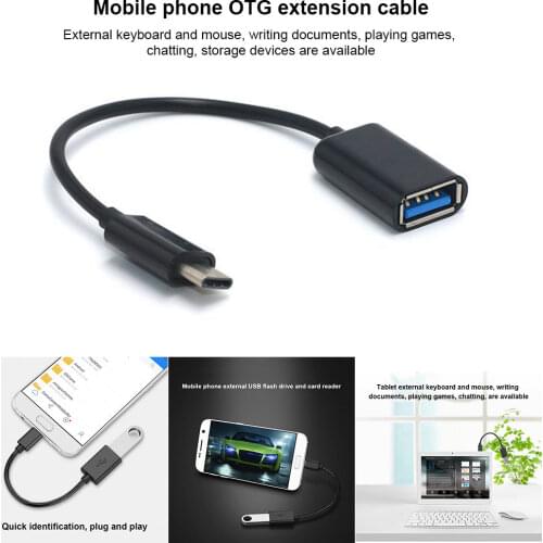 Type C OTG USB Cable Data Universal To Connect Keyboard U Disk Card Reader and Other Interface External Devices