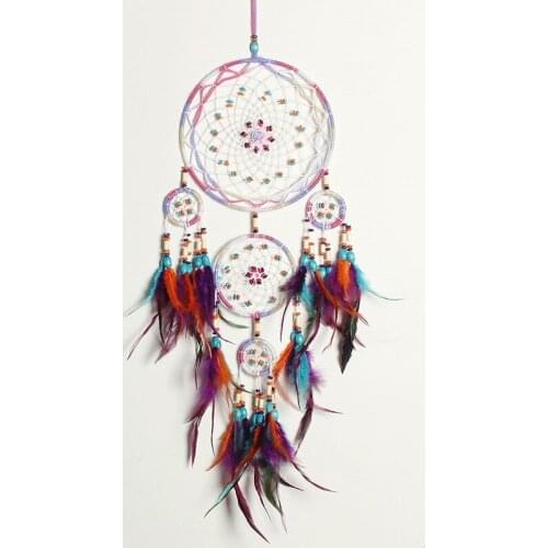 Bright Multi Colors Beautiful Handmade Dream Catcher Hanging Ornament