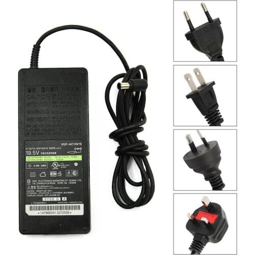 Genuine 19.5V 6.2A 121W Laptop Adapter Charger For SONY VAIO VGP-AC19V15 VGP-AC19V46 VGP-ACV46 VGP-AC19V16 AC Power Supply -Used