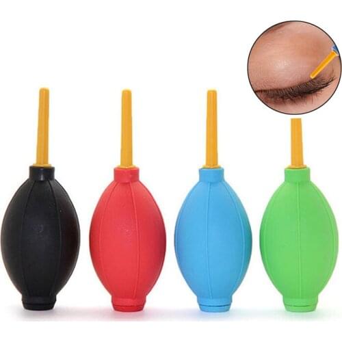 1Pcs Eyelashes Dryer Air Balls Colored Rubber Tasteless Eyelash Grafting Manual Blow-dry Ball Eyelashes Glue Manually Dryer Tool