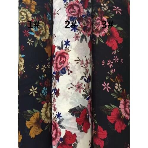 145cm width paris pearl fabric big flowers pattern for summer women clothes and DIY Hair Accessory CH-7603