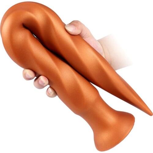 2020 Thread Super Long Silicone Anal Plug Butt Dildo Adult Sex Toys Women Men Prostate Massgaer Anus Expander Vagina Dilator