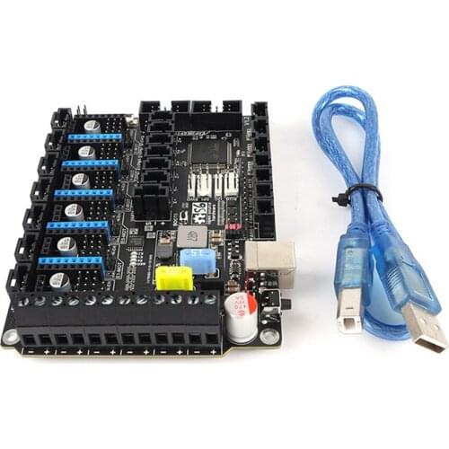 3D Printer S6 V1.2 ARM32-bit Main Control Board Support 6X TMC Drivers Color Touch Screen Uart/SPI Flying Wire XH/MX Connector