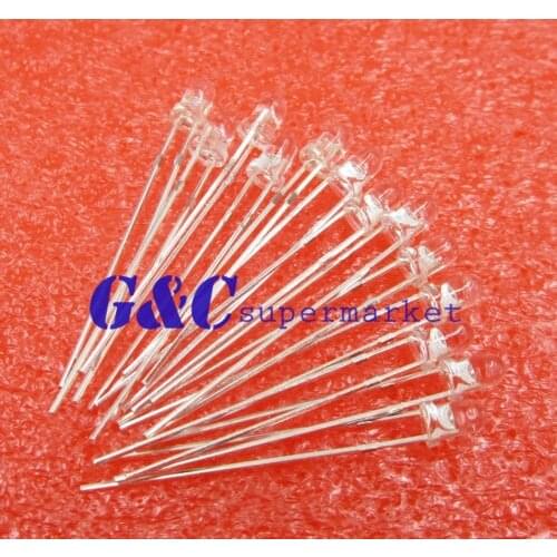50pcs PD204-6C PHOTODIODE PIN IR 3MM 940NM SPEED LED Water clear