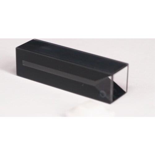 700ul 2mm Inside Width Micro JGS1 Quartz Cell With Black Walls And Lid