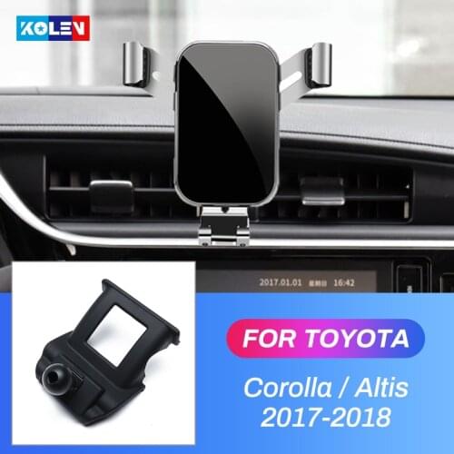 Car Mobile Phone Holder For Toyota Corolla Altis 2017 2018 360 Degree Gravity GPS Stand Car Air Vent Mount Mobile Phone Bracket