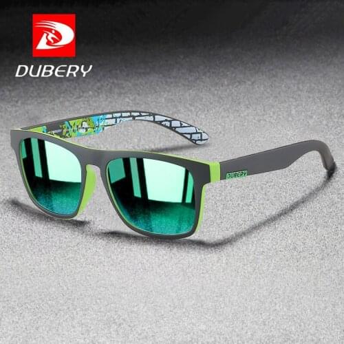 DUBERY Brand New Style Mens Polarized Sunglasses Fashionable Square Frame UV400 Lens Suitable For Outdoor Sports Occasions D125