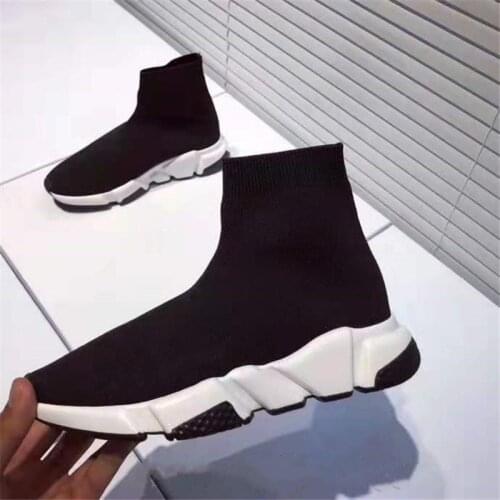 Womens 2021 stretch stockings womens trainers mens shoes fashion brand knitted soft bottom casual shoes chaussures femme