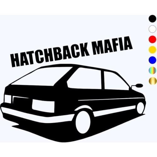 CK2762# VAZ 2113 hatchback mafia funny car sticker vinyl decal silver/black car auto stickers for car bumper window car decor