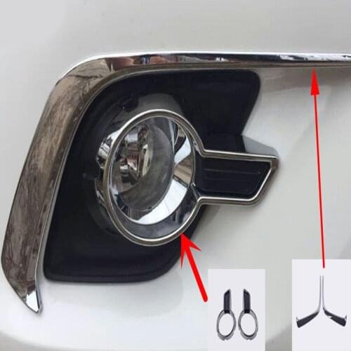For hilux chrome trim revo chrome fog lights trim for toyota hilux revo 2015 2016 2017 hilux fog lights decorative plate part
