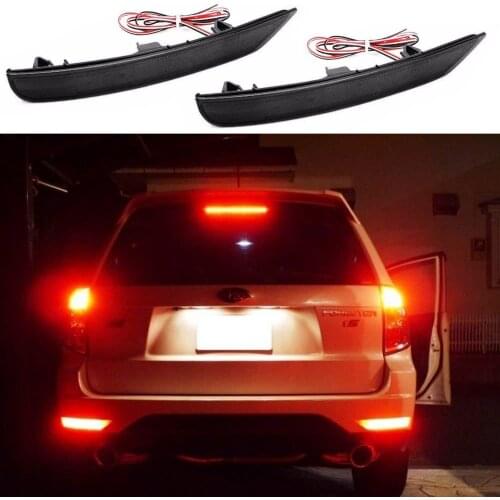 For Subaru Forester 2009 2010 2011 2012 2013 2014 2015 2016 Car LED Rear Bumper Reflector Light Brake Stop Lamp RED Fog Light