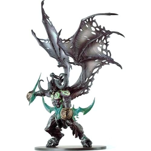 WOW 20CM 13 Inch Toys World Of Warcraft Game Action Figure Demon Hunter Illidan Devil DC05 Figma Collectible Model PVC Toy