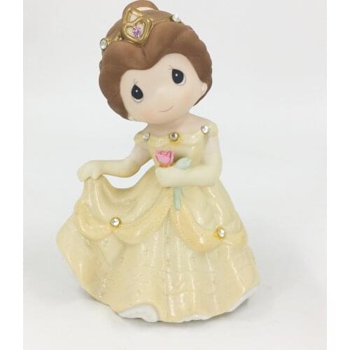 Cartoon Disney Belle let your beauty shine drop doll Precious Moments limited collection ceramic ornaments gifts AG2296