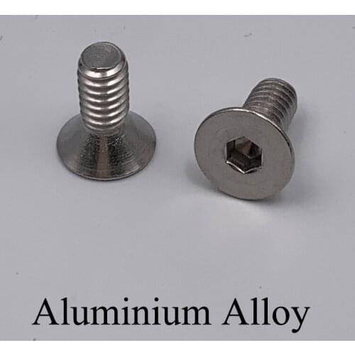M5 M5*8/10/12/16/20/25/30 M5x8/10/12/16/20/25/30 Aluminium Alloy Bolt Countersunk CSK Flat Button Head Hexagon Socket Cap Screw