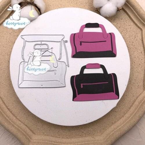 Bunnymoon Cute Bag Stencil Metal Cutting Dies For Scrapbooking Practice Hands-on DIY Album Card Craft Decoration