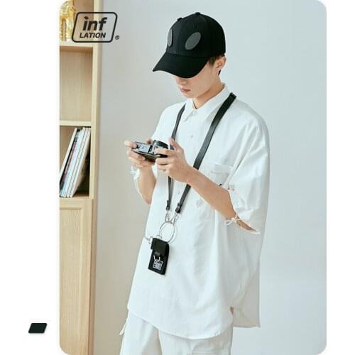 INFLATION Unisex Handbags With Chain Korean Mini Messenger Shoulder Bag Fashion Streetwear Cell Phone Bags Small Crossbody Bags