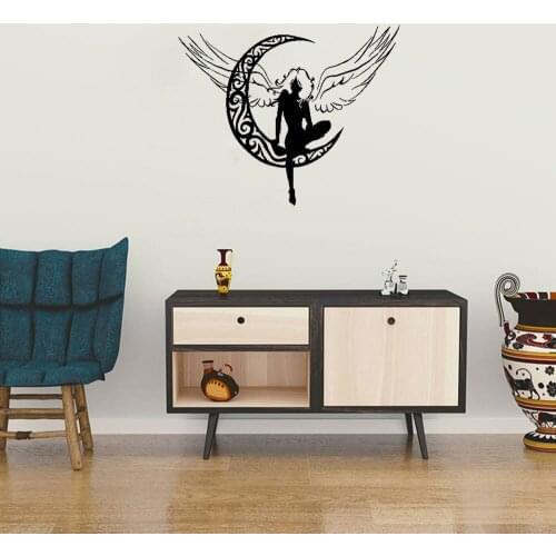 Creativity angel wings girl Wall sticker waterproof Wall Decal motorcycle window stickers Vinyl Art mural DW4746