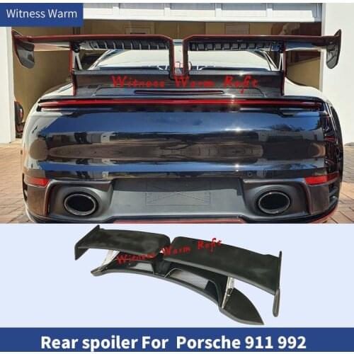 New fashion Auto Rear Spoiler Fit For 2019 2020 Porsche Carrera 911(992) Trunk Lip Spoiler FRP material