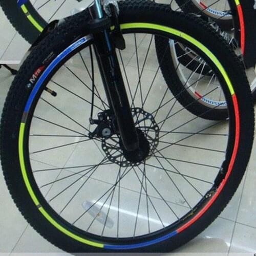 1PC Bicycle reflector Fluorescent MTB Bike Cycling Wheel Rim Reflective Stickers Decal Accessories
