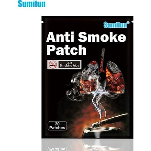 20pcs/Lot Quit Smoking Cessation Patch 100% Natural Ingredient Anti Smoke Patch Chinese Herbal Medical Plaster Stop Smoke