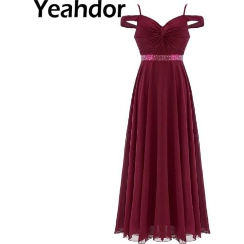 Bridesmaid Dresses Women Off Shoulder Maxi Formal Dress Womens Pleated Party Dress for Birthday Prom Wedding Guest Dress Mariage
