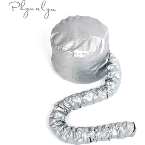 Portable Hair Caps Comfort Haircare Bonnet Silver Nylon Hair Hat Head Cover Attachment for Home Salon Barber