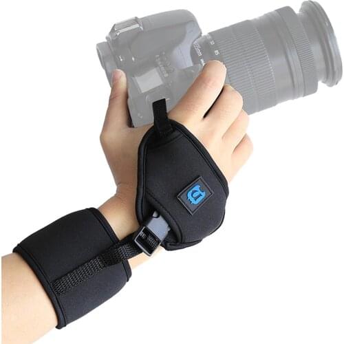 Portable Wrist Stabilizing Strap for SLR/DSLR Camera with 1/4" Screw Plastic Plate Professional Wrist Camera Strap Hand Grip