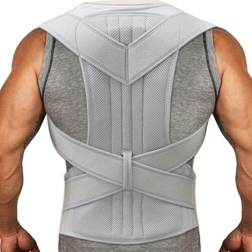 Adjustable Sports Safety Back Support Corset Spine Support Belt Posture Corrector Back Shoulder High Quality Material Corset Men