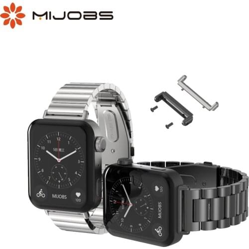 For Xiaomi Mi Watch Strap With Connector Leather Band Bracelet Wristband Perfect Match Free Linker Metal Replacement Accessories