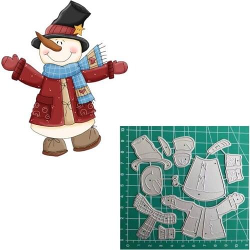 Snowman Christmas Cutting Dies 2019 Vintage Scrapbook Album Die Cutting Supplies For Card Making