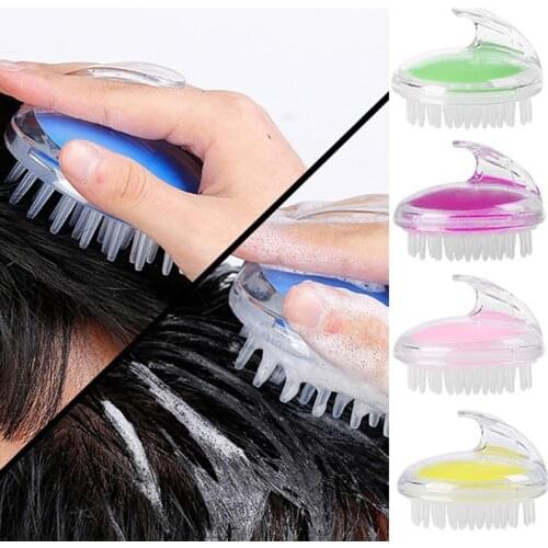 Silicone Head Body Massager Shampoo Scalp Massage Brush Hair Washing Comb Body Shower Brush Bath Spa Slimming Massage Brush