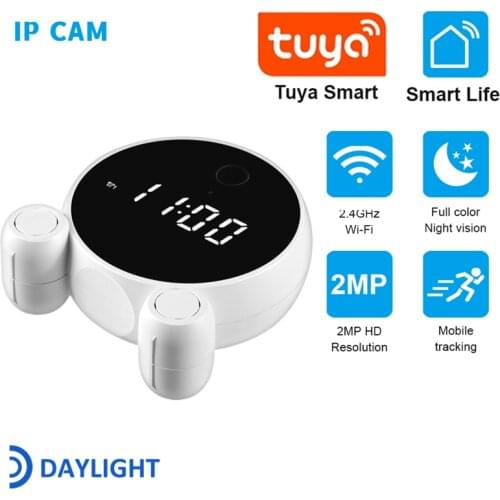 Tuya Smart Wireless Mini IP Camera Wifi Video Surveillance 7m Infrared Human Auto Detector Cloud Storage With Alexa Google Home