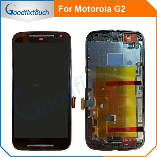 5.0" For Motorola Moto G2 G 2nd Gen LCD Display Touch Screen Digitizer Assembly With Frame XT1063 XT1064 XT1068 XT1069 XT1072