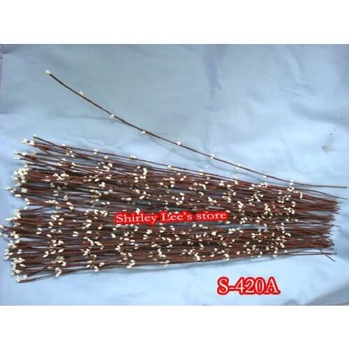 600 STEMS X PRETTY mini white PIP BERRY STEM FOR DIY WREATH ,FLORAL FILLERS, CRAFTS DECORATION, *FREE SHIPPING VIA EMS