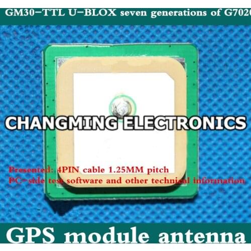 GM30-TTL GPS Module Antenna TTL format GMOUSE 25*25*4mm ceramic antenna GM25-232 RS232(working 100% Free Shipping)1PCS