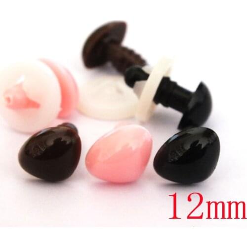 Free Shipping!! 12mm Mixed colors animal noses , plug noses ,Safety Noses Each color 10pcs