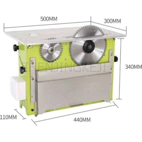 Dust-free Mother-saw 45° Sliding Table Saw Home Improvement Multifunction 2.6KW Sawing Machine Woodworking Machinery Equipment