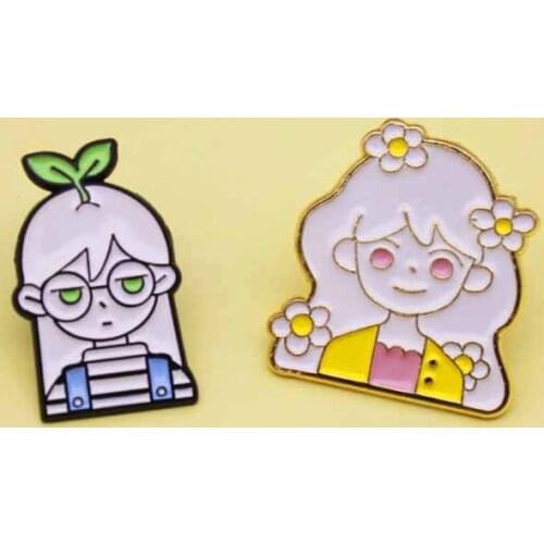 Cute girl Enamel Pin Good sister Lapel Brooch Good friend badge jewelry Gifts from friends Mother daughter
