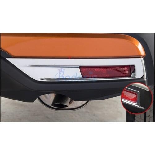 Rear Foglight Cover Fog Lamp Frame Panel Light Moulding Ring Car Styling For Nissan Kicks 2017 2018 2019 2020 Auto Accessories