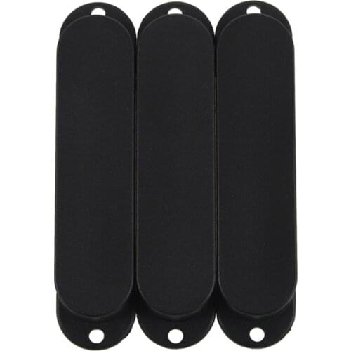 Black Closed Single Coil Pickup Covers For Fender Strat Electric Guitar