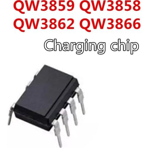 10pcs/lot QW3859 QW3858 QW3862 QW3866 DIP-8 Charging chip